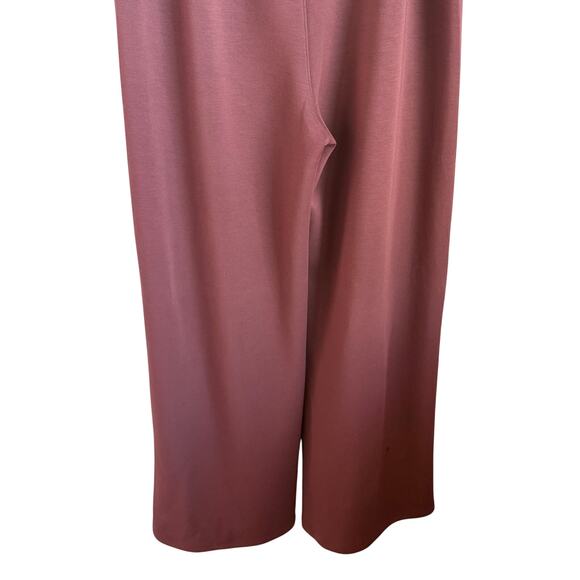 Spanx AirEssentials Drawstring Waist Wide Leg Pants Plum Berry Women's Large - Picture 7 of 9